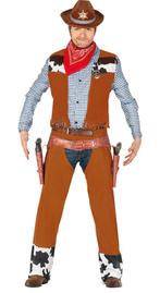 Cowboy Kostuum Bruin, Kleding | Heren, Nieuw, Verzenden