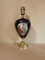 Vaas gemonteerde lamp - Messing, Porselein - Beschilderde, Antiek en Kunst