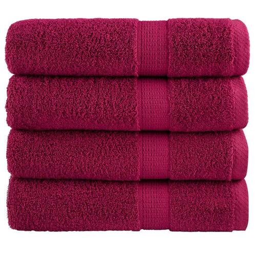 vidaXL Badhanddoeken SOLUND 4 st 600 g/m² 100x150 cm, Huis en Inrichting, Badkamer | Badtextiel en Accessoires, Nieuw, Verzenden