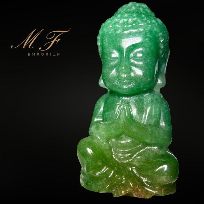 Premium - Bouddha Aventurine XXL Gravure - Hoogte: 150 mm -, Verzamelen, Mineralen en Fossielen