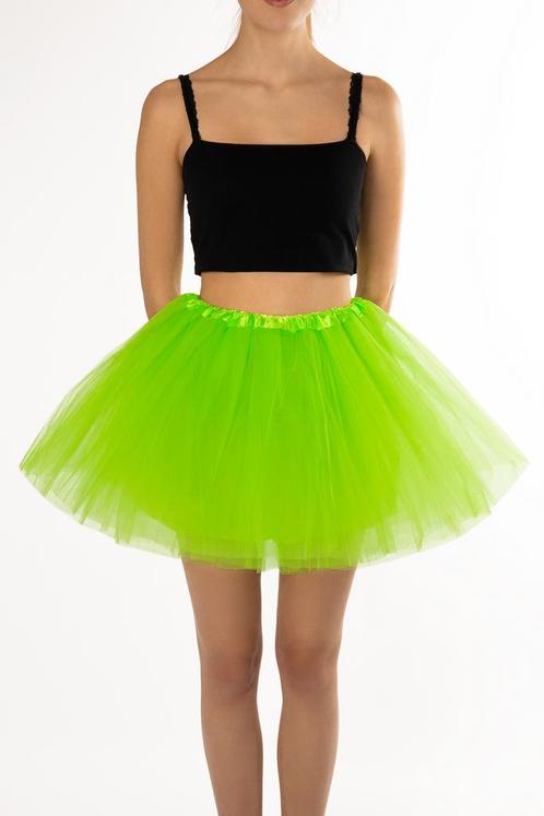 KIMU® Tutu Lime Groen Tule Rokje XL XXL 3XL Limegroen Pettic, Kleding | Dames, Carnavalskleding en Feestkleding, Nieuw, Ophalen of Verzenden