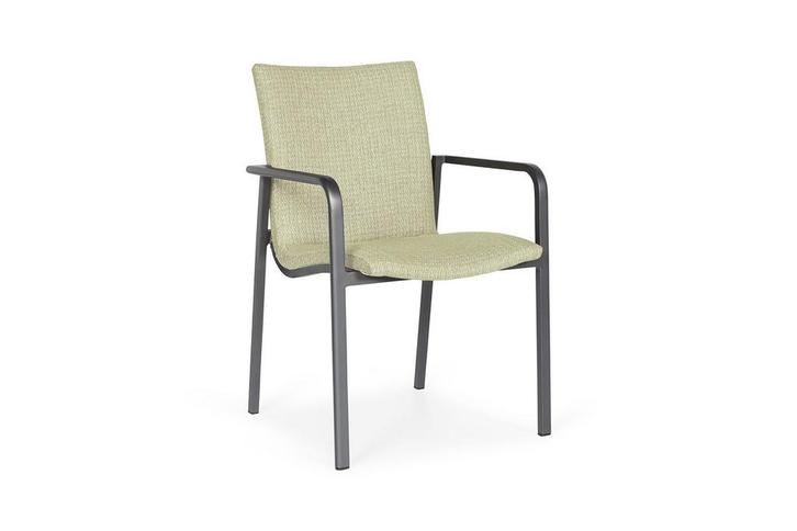 Suns Anzio eetstoel soft green *** SALE *** |, Tuin en Terras, Tuinsets en Loungesets