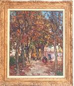 Louis Bonamici (1878-1966) - La cueillette des chataignes, Antiek en Kunst