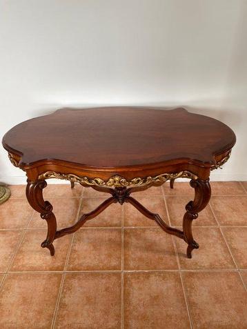 Table basse - Table basse Violon - Acajou, Noyer, Antiquités & Art
