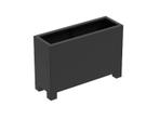 Aluminium plantenbak 120x40x80cm - Met poten, 100 cm of meer, Nieuw, Metaal, 60 cm of meer