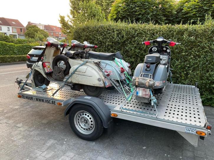 Te huur: zelf uw Vespa of scooter vervoeren, Auto diversen, Aanhangers en Bagagewagens, Gebruikt, Ophalen