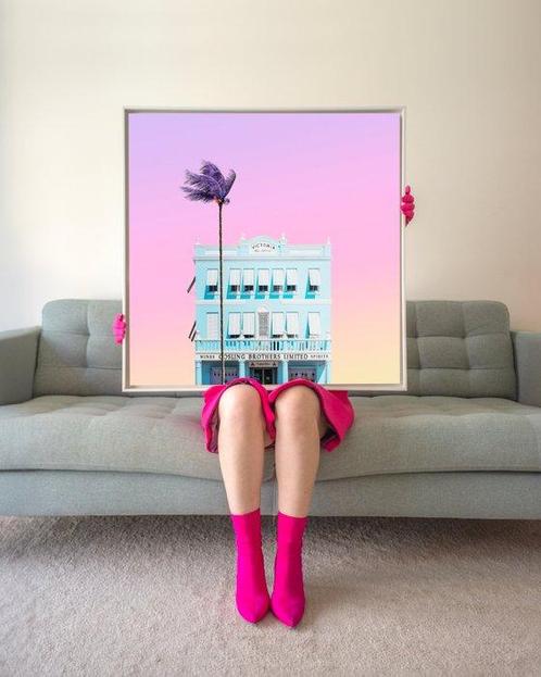 Téber - Victoria Block (Sunrise) · XXL, Antiek en Kunst, Kunst | Schilderijen | Modern