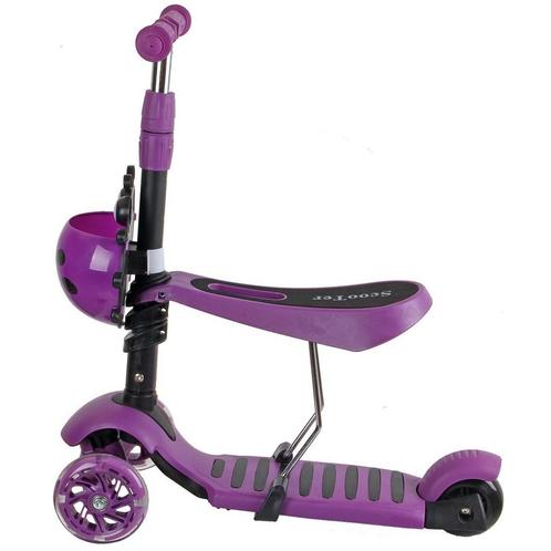 Kinder step driewieler - lieveheersbeestje paars - met zitje, Fietsen en Brommers, Steps, Nieuw, Ophalen of Verzenden