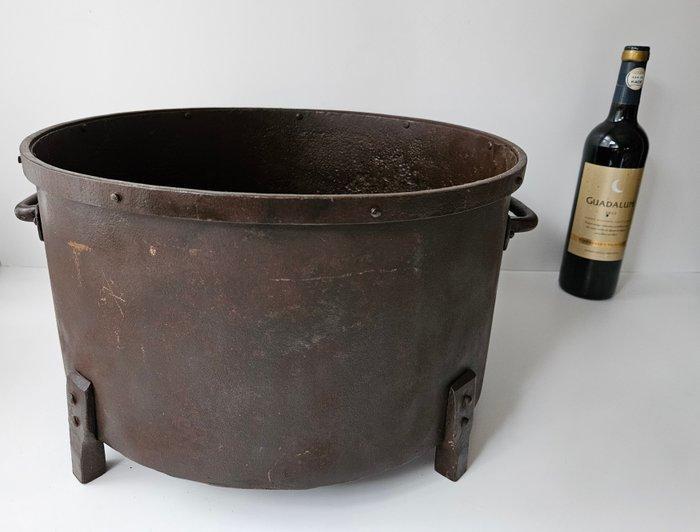 Handgemaakte houtbak - uniek, 1 van gemaakt! - Mand -, Antiek en Kunst, Curiosa en Brocante