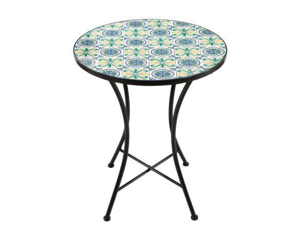 Veiling - AXI Amélie Bistro Tafel Blauw/geel, Tuin en Terras, Tuintafels