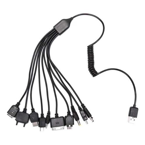 10 in 1 Multifunctionele USB Kabel - Oplader Oplaadkabel, Télécoms, Téléphonie mobile | Chargeurs pour téléphone, Envoi