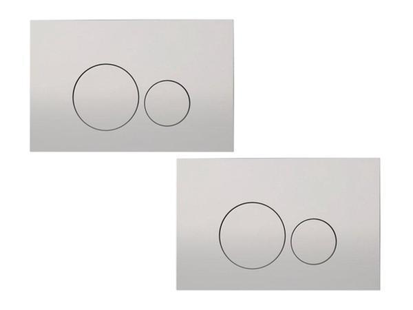 Veiling - 2x Royal plaza bedieningsplaat knop rond Inala zil, Doe-het-zelf en Bouw, Sanitair