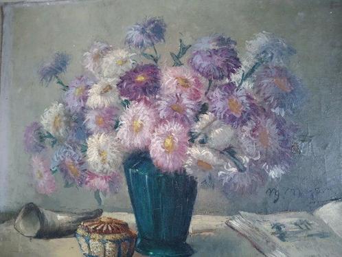 Margriet Moyaert (1928) - Bloemenvaas, Antiek en Kunst, Kunst | Schilderijen | Klassiek