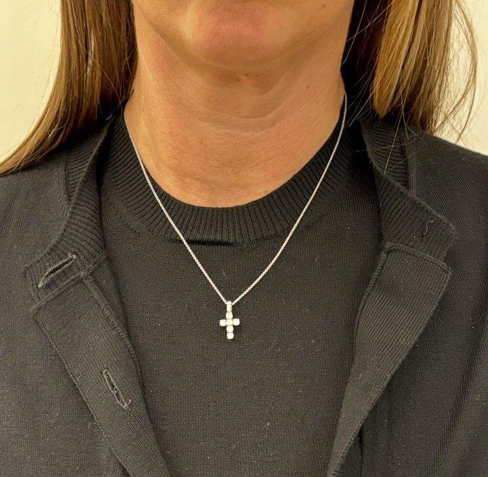 Zonder Minimumprijs - Halsketting - 18 karaat Witgoud -, Handtassen en Accessoires, Kettingen