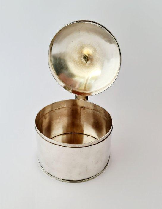 Koekjesdoos - Antieke zilveren bedekte biscuitpot door, Antiek en Kunst, Antiek | Meubels | Tafels