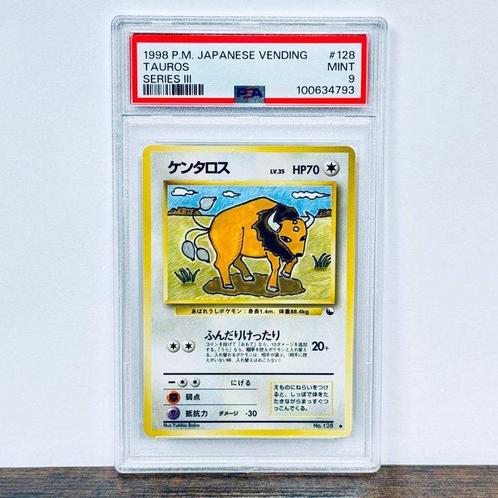 Pokémon Graded card - 1998 Vending Series 3 - Tauros #128 -, Hobby en Vrije tijd, Verzamelkaartspellen | Pokémon