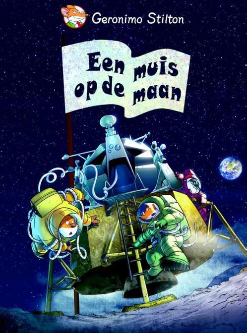 Geronimo Stilton  -   Een muis op de maan 9789085923015, Boeken, Stripverhalen, Gelezen, Verzenden