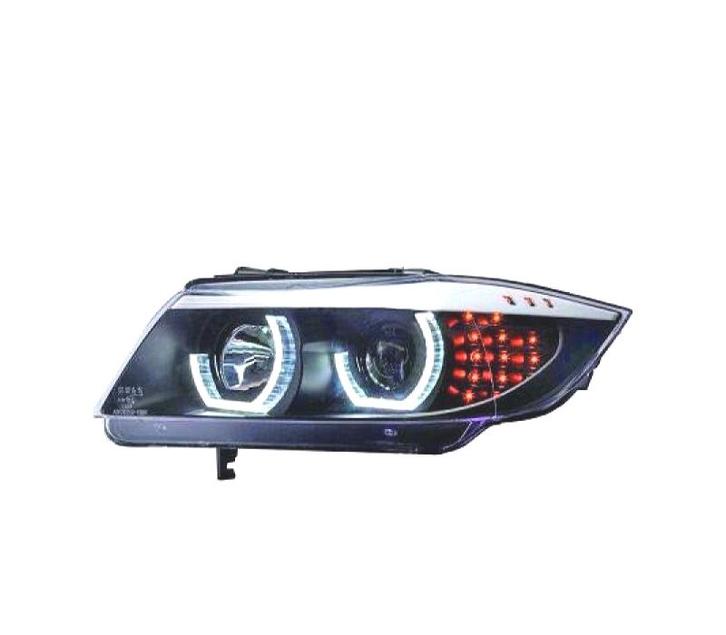 PHARES POUR BMW SÉRIE 3 E90 E91 3D ANGEL EYES FULL LED 08-12, Auto-onderdelen, Verlichting, Verzenden