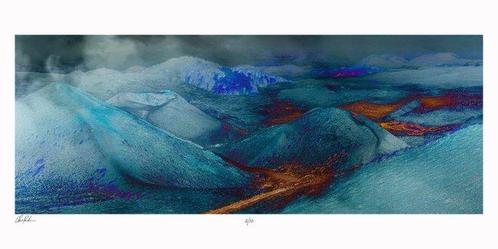 Elena Paraskeva - Mount Etna/Volcanic Ashes-XXL, Antiek en Kunst, Kunst | Schilderijen | Modern