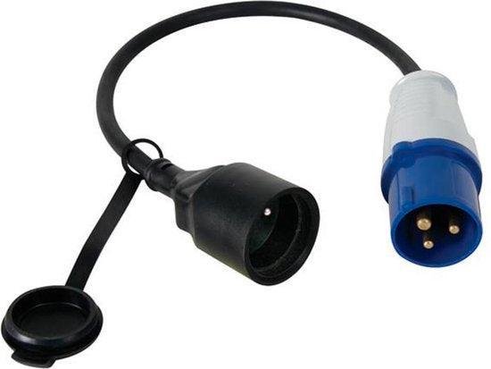 2dekans | Perel Verloopkabel, H07RN-F 3G2.5, 0.4 m, 16 A/230, Tuin en Terras, Buitenverlichting, Ophalen of Verzenden