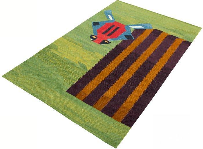 Handgewebde designer Kelim - verzamelobject - Kelim - 198 cm, Huis en Inrichting, Stoffering | Tapijten en Vloerkleden