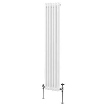 Traditionele 2-kolomsradiator - 1800 x 292 mm - Wit beschikbaar voor biedingen