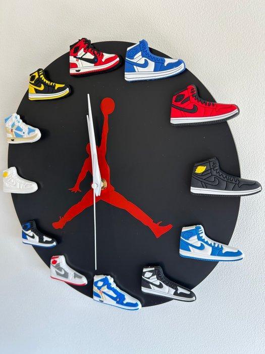 Wandklok - Nike Jordan Publicitário Vintage - Plastic,, Antiek en Kunst, Kunst | Designobjecten
