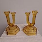 August walther & sohne - Kaarsenhouder (2) - Glas -, Antiek en Kunst