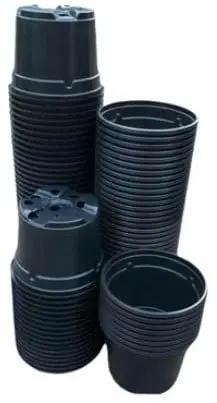 Kweekpotten Rond Zwart Ø9 cm x 7 cm pak ca. 25 stuks, Hobby en Vrije tijd, Knutselen, Nieuw
