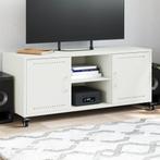 vidaXL Tv-meubel 100,5x39x43,5 cm staal wit, Verzenden, Nieuw