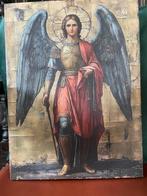 Icoon - Hout, Canvas - Byzantine Greek Orthodox, Antiek en Kunst