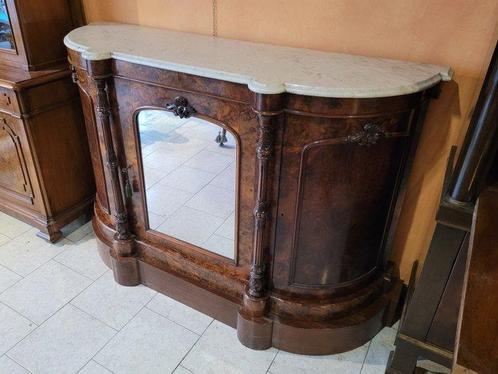 Credenza - Knoesthout, Marmer, Antiek en Kunst, Antiek | Overige Antiek