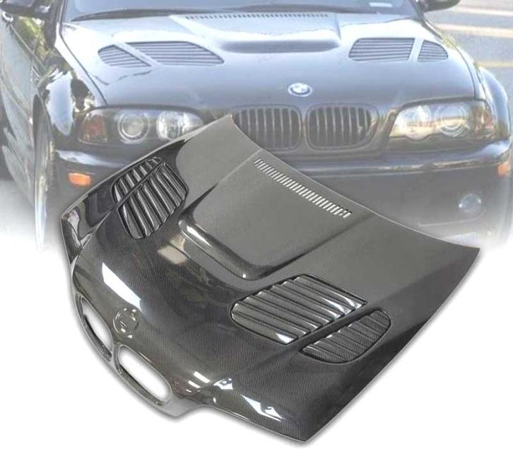 CAPOT BMW E46 COUPE CABRIO 99-03 LOOK M3 GTR CARBONE, Auto-onderdelen, Carrosserie, Verzenden