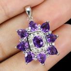 Sans prix de réserve - Pendentif Argent Améthyste - 9