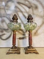 Olielamp - Brons, Marmer, Kristal, Glas..., Antiek en Kunst