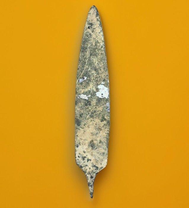 Bronstijd oude speerpunt speer - 18.5 cm (Zonder, Antiquités & Art, Antiquités | Autres Antiquités