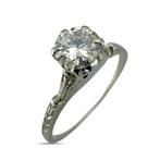 Bague - 18 carats Or blanc, Bague en or blanc 18 carats et