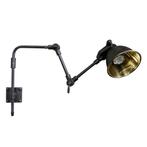 Wandlampen Messing Wand Leeslamp Adair GU10 Antiek Zwart, Huis en Inrichting, Lampen | Wandlampen, Verzenden, Nieuw
