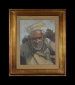 Alexis de Broca (1868-1948) - Portrait dhomme du Maghreb, Antiquités & Art, Art | Peinture | Classique
