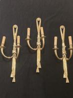 Wandkandelaar (3) - Verguld brons - neoclassicistische