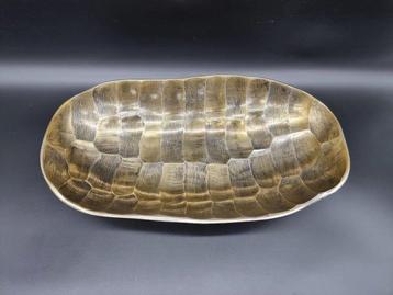 Fruitschaal - Metaal - Schildpad Schildpad Brons/Goud