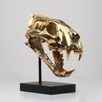 sculptuur, High quality, bronze-cast Sumatran Tiger skull -, Antiek en Kunst