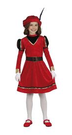 Pietenpak Jurk Kind Rood/Goud, Verzenden, Nieuw