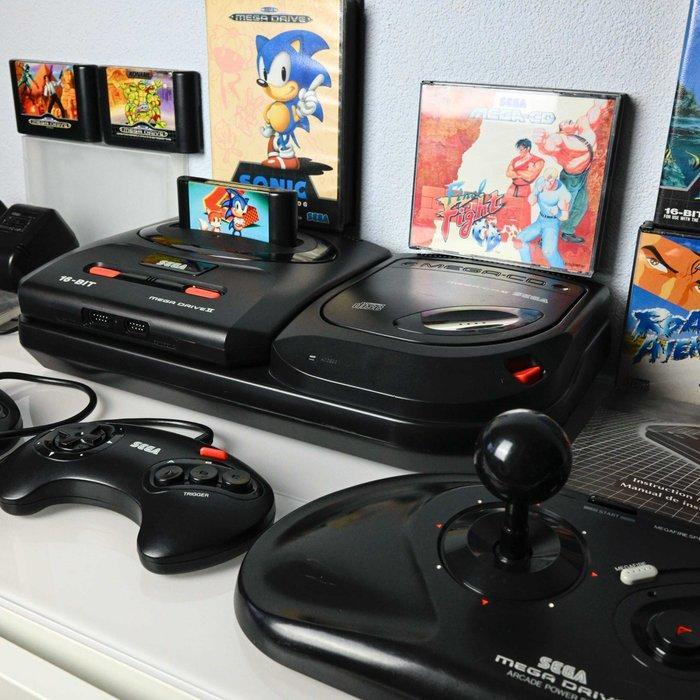 SEGA - MEGA-CD II + MEGA DRIVE II console - ARCADE STICK -, Games en Spelcomputers, Spelcomputers | Overige Accessoires