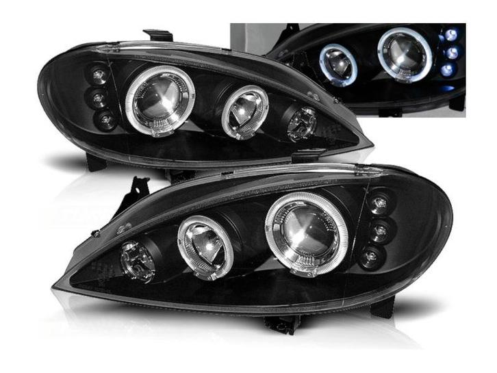 Angel Eyes koplampen Black geschikt voor Renault Megane, Auto-onderdelen, Verlichting, Nieuw, Renault, Verzenden
