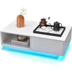 2dekans | Moderne Salontafel met LED-verlichting – Hoogglans, Huis en Inrichting, Ophalen of Verzenden, Nieuw