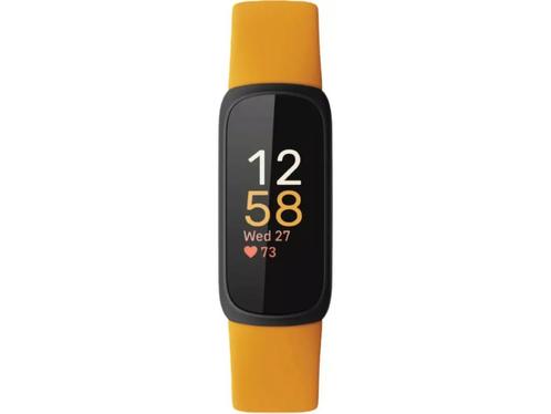 Fitbit Inspire 3, Zwart (Oranje), Huis en Inrichting, Woonaccessoires | Overige, Zo goed als nieuw, Verzenden