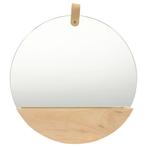 vidaXL 322801  Wall Mirror Solid Pinewood 35 cm, Huis en Inrichting, Woonaccessoires | Spiegels, Verzenden