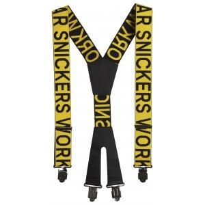 Snickers 9064 bretels met logo - 0604 - yellow - black -, Bricolage & Construction, Vêtements de sécurité