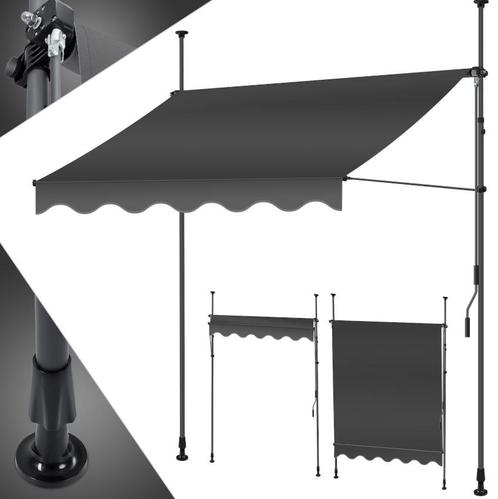 Klemzonwering / zonnescherm met handzwengel - breedte 250, Tuin en Terras, Zonneschermen, Verzenden